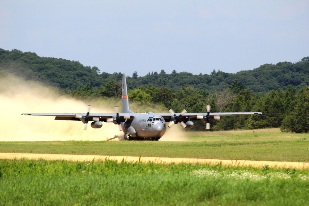 C-130 Hercules Ops for Patriot North 2017 Exercise at Fort McCoy