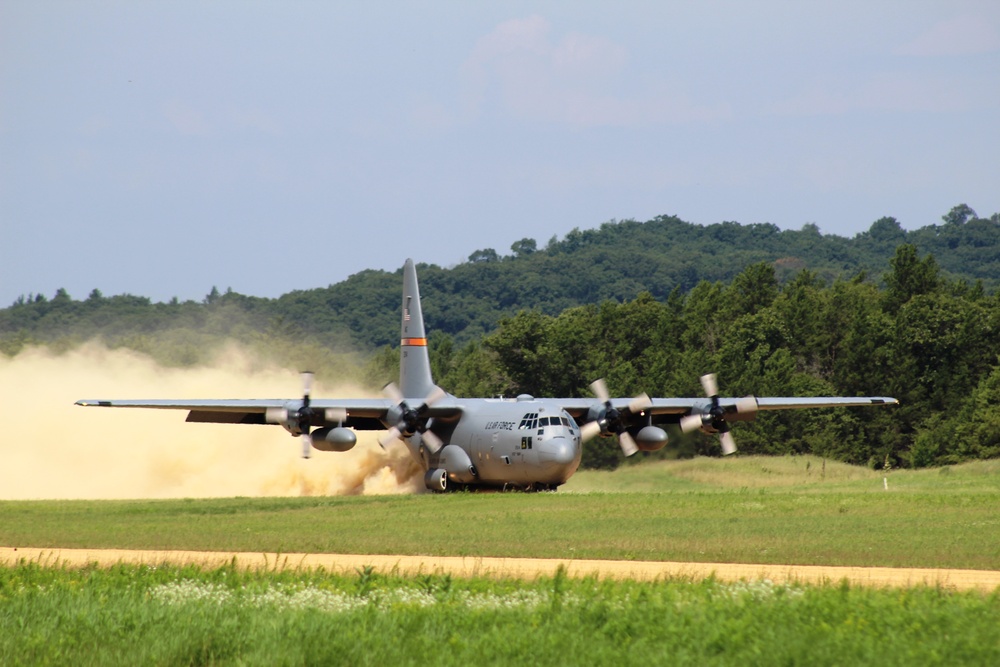 C-130 Hercules Ops for Patriot North 2017 Exercise at Fort McCoy