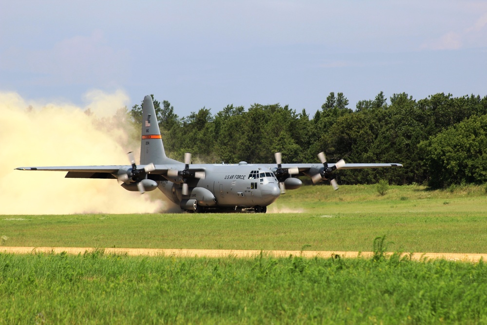 C-130 Hercules Ops for Patriot North 2017 Exercise at Fort McCoy