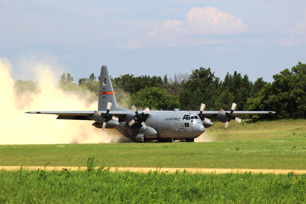 C-130 Hercules Ops for Patriot North 2017 Exercise at Fort McCoy