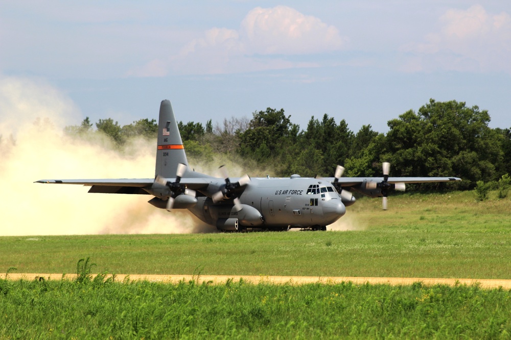 C-130 Hercules Ops for Patriot North 2017 Exercise at Fort McCoy