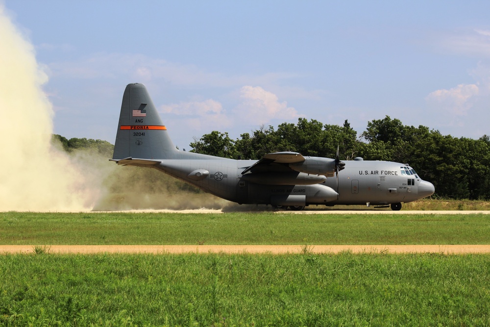 C-130 Hercules Ops for Patriot North 2017 Exercise at Fort McCoy