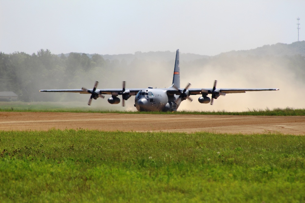 C-130 Hercules Ops for Patriot North 2017 Exercise at Fort McCoy