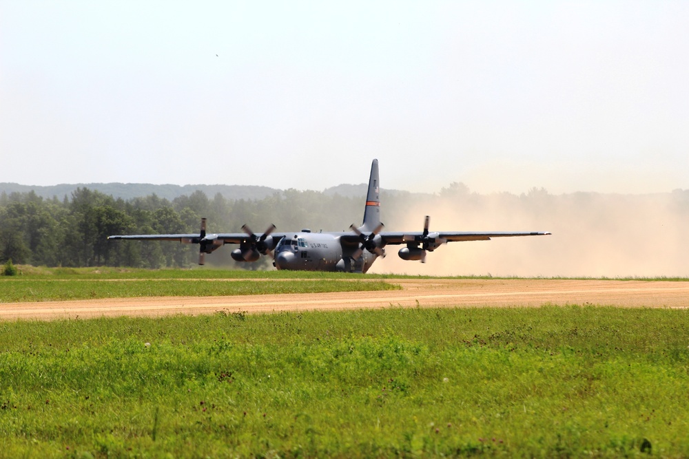 C-130 Hercules Ops for Patriot North 2017 Exercise at Fort McCoy