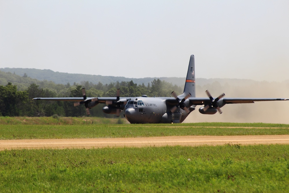 C-130 Hercules Ops for Patriot North 2017 Exercise at Fort McCoy