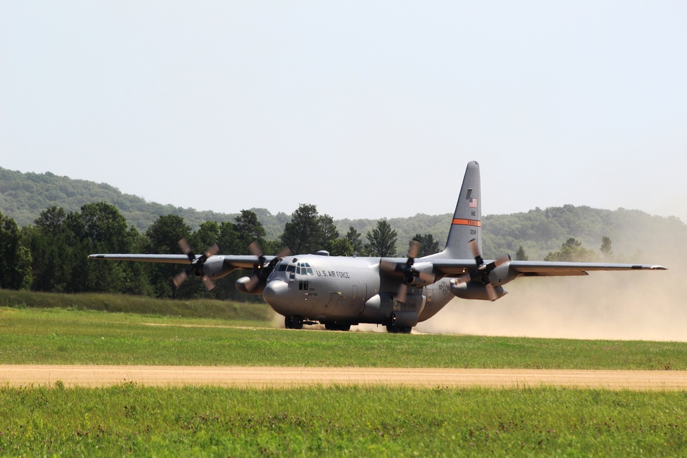 C-130 Hercules Ops for Patriot North 2017 Exercise at Fort McCoy