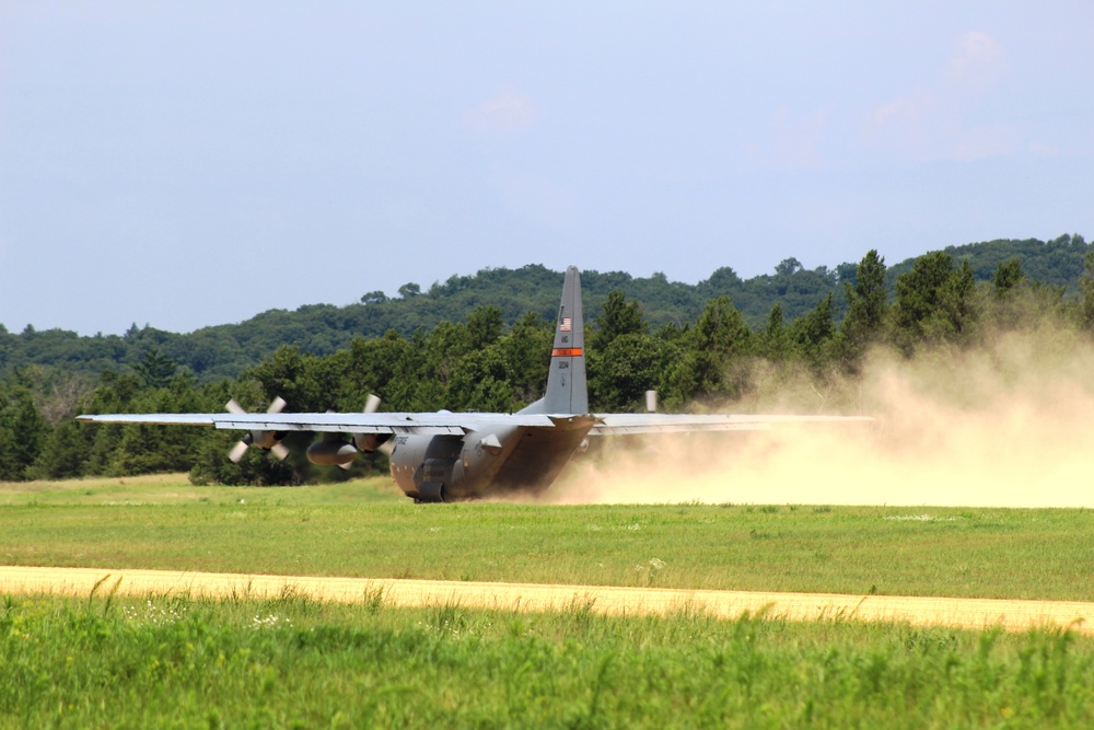 C-130 Hercules Ops for Patriot North 2017 Exercise at Fort McCoy