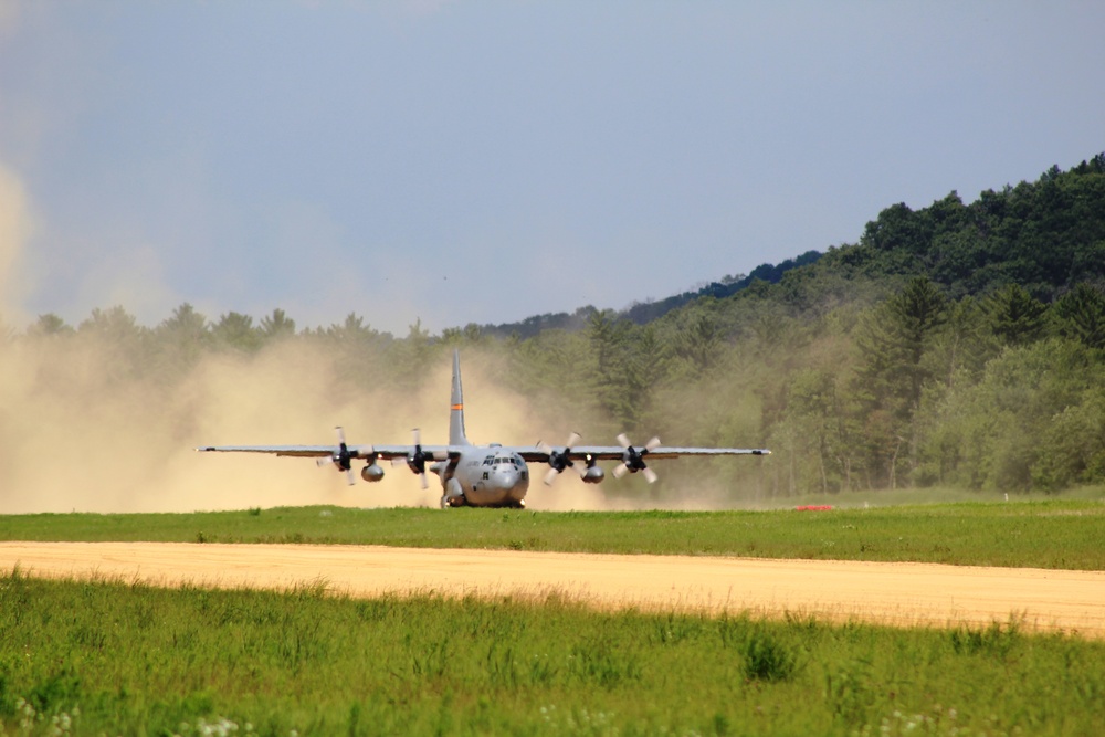 C-130 Hercules Ops for Patriot North 2017 Exercise at Fort McCoy