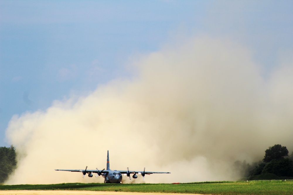 C-130 Hercules Ops for Patriot North 2017 Exercise at Fort McCoy