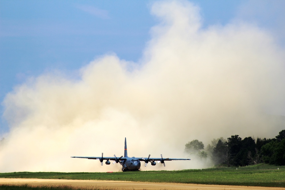 C-130 Hercules Ops for Patriot North 2017 Exercise at Fort McCoy