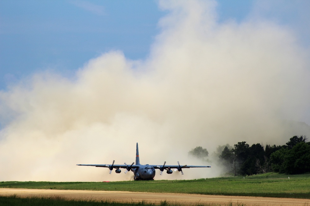 C-130 Hercules Ops for Patriot North 2017 Exercise at Fort McCoy