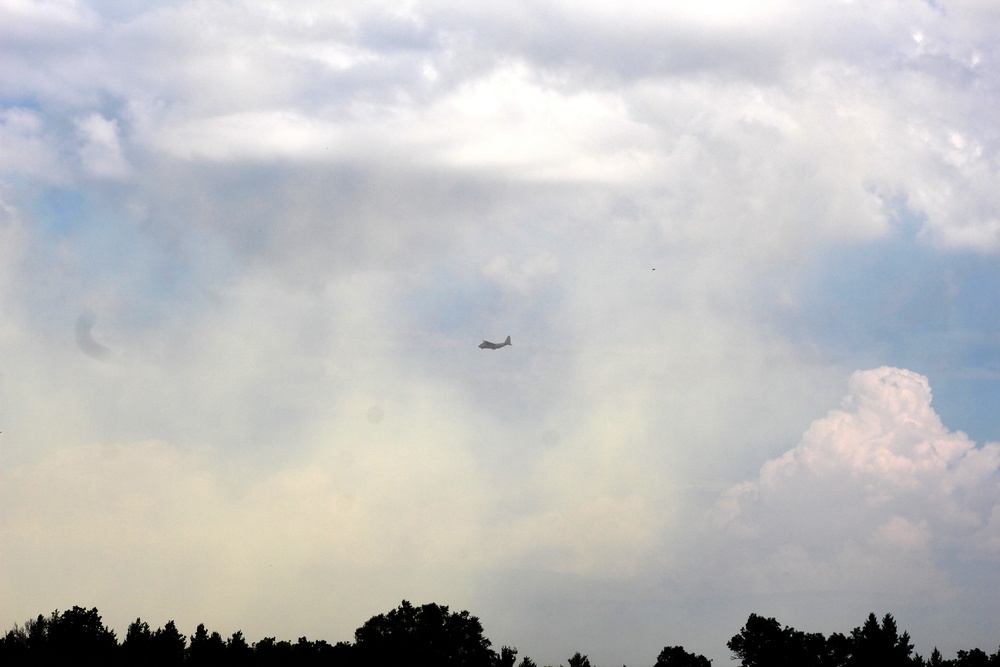 C-130 Ops for Patriot North 2017 Exercise at Fort McCoy