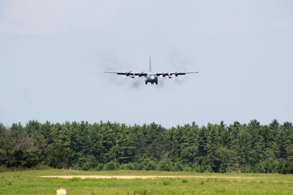 C-130 Ops for Patriot North 2017 Exercise at Fort McCoy