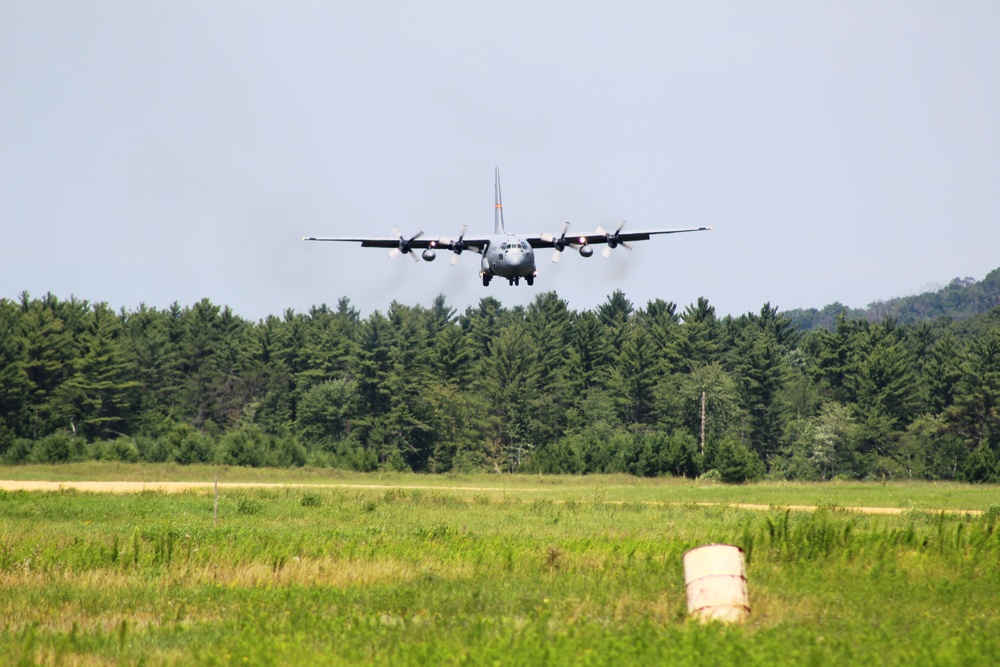 C-130 Ops for Patriot North 2017 Exercise at Fort McCoy