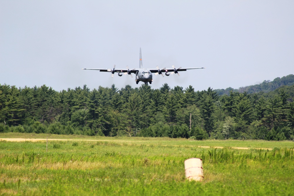 C-130 Ops for Patriot North 2017 Exercise at Fort McCoy