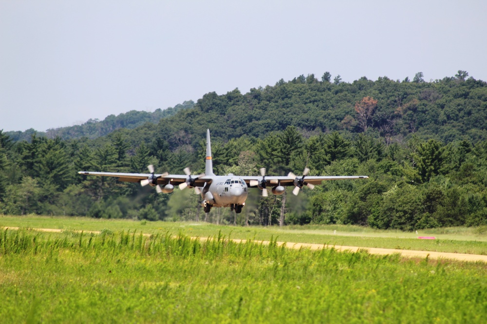 C-130 Ops for Patriot North 2017 Exercise at Fort McCoy