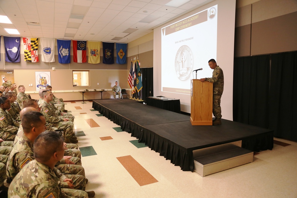 Fort McCoy NCO Academy holds IDRP ceremony