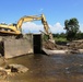 Work to remove West Silver Wetland Dam to improve stream habitat at Fort McCoy