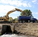 Work to remove West Silver Wetland Dam to improve stream habitat at Fort McCoy