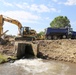 Work to remove West Silver Wetland Dam to improve stream habitat at Fort McCoy