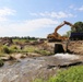 Work to remove West Silver Wetland Dam to improve stream habitat at Fort McCoy