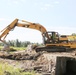 Work to remove West Silver Wetland Dam to improve stream habitat at Fort McCoy