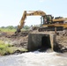 Work to remove West Silver Wetland Dam to improve stream habitat at Fort McCoy