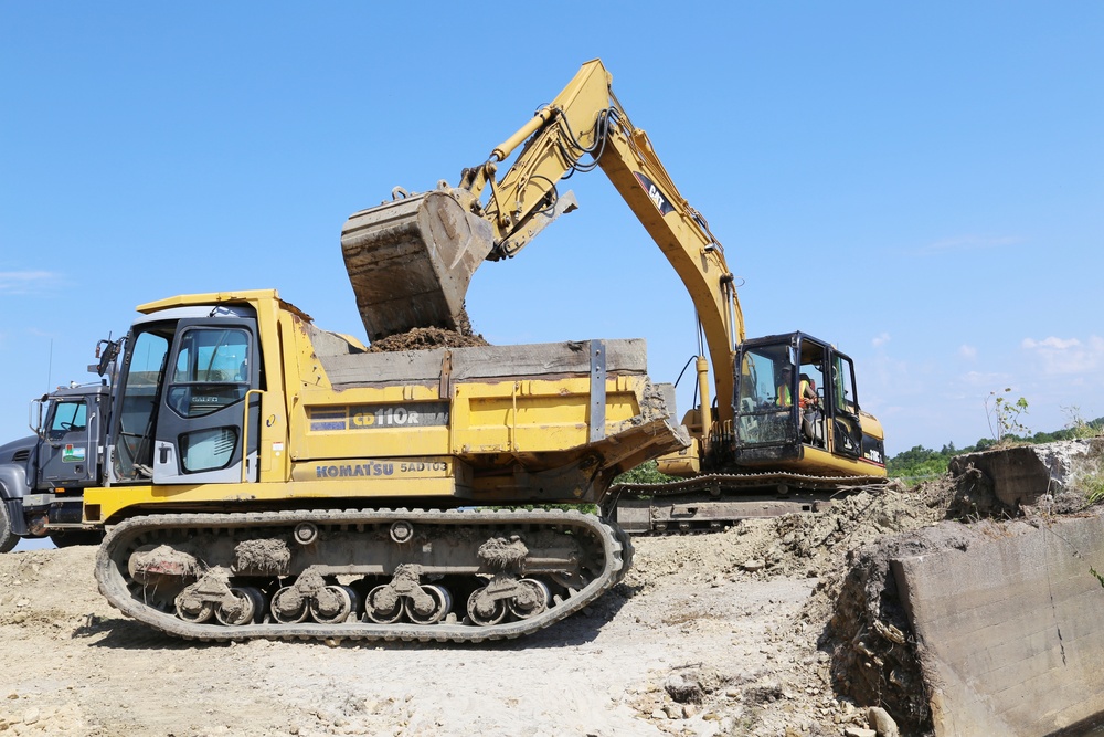 Work to remove West Silver Wetland Dam to improve stream habitat at Fort McCoy