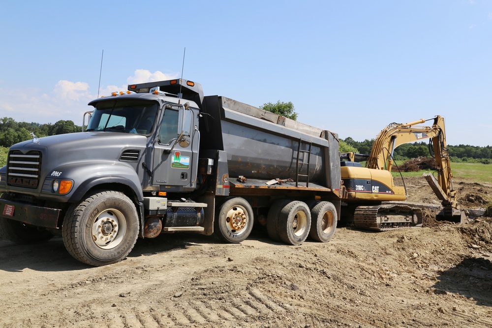 Work to remove West Silver Wetland Dam to improve stream habitat at Fort McCoy