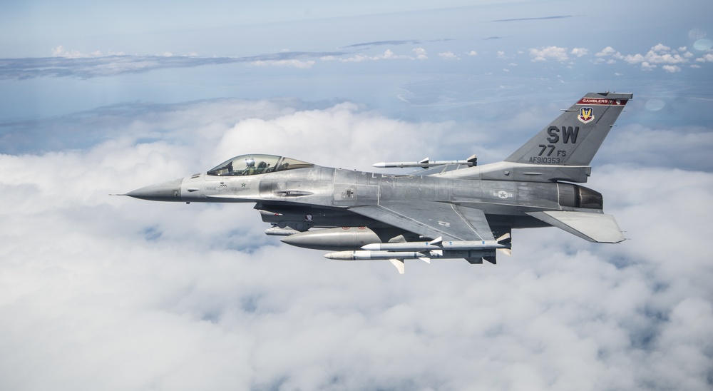 Aerial F-16 Fighting Falcon Flagship Flight