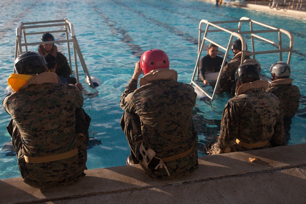 3rd Regiment Submerged Vehicle Egress Training