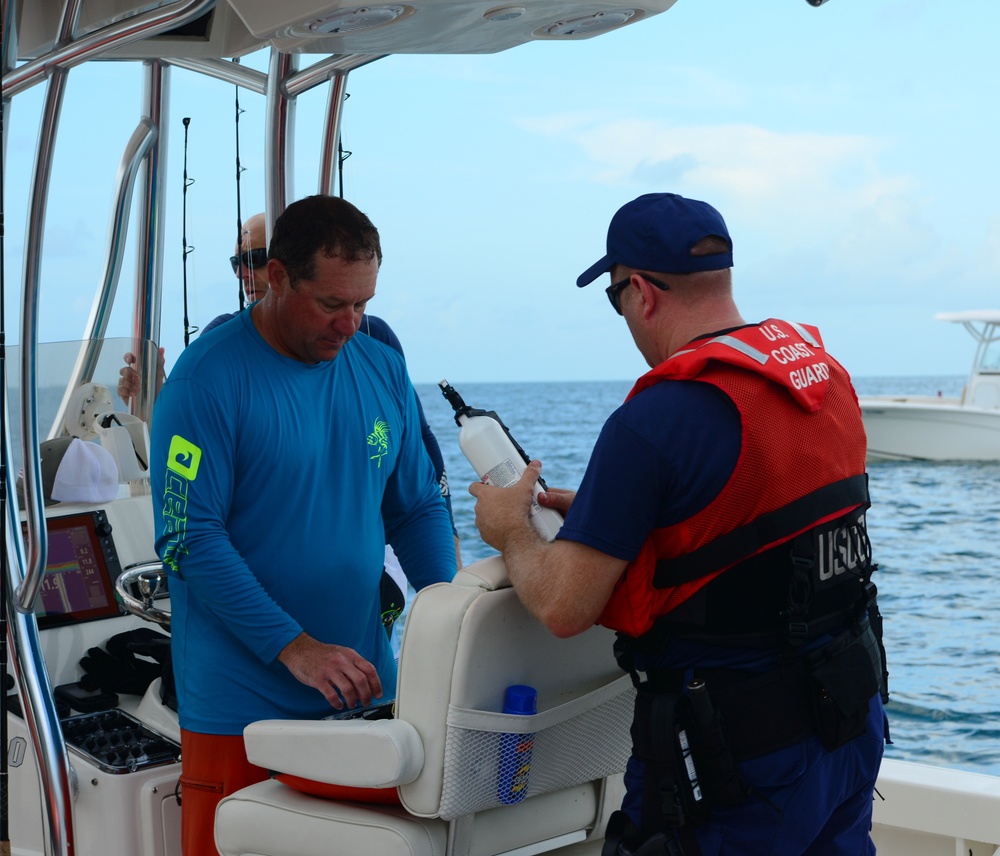 U.S. Coast Guard conducts safety boarding during 2017 Mini Lobster Season in Key West