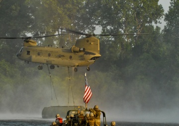 Multi-component engineers build bridges at River Assault 2017