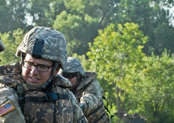 Multi-component engineers build bridges at River Assault 2017