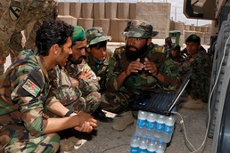 Afghans training Afghans