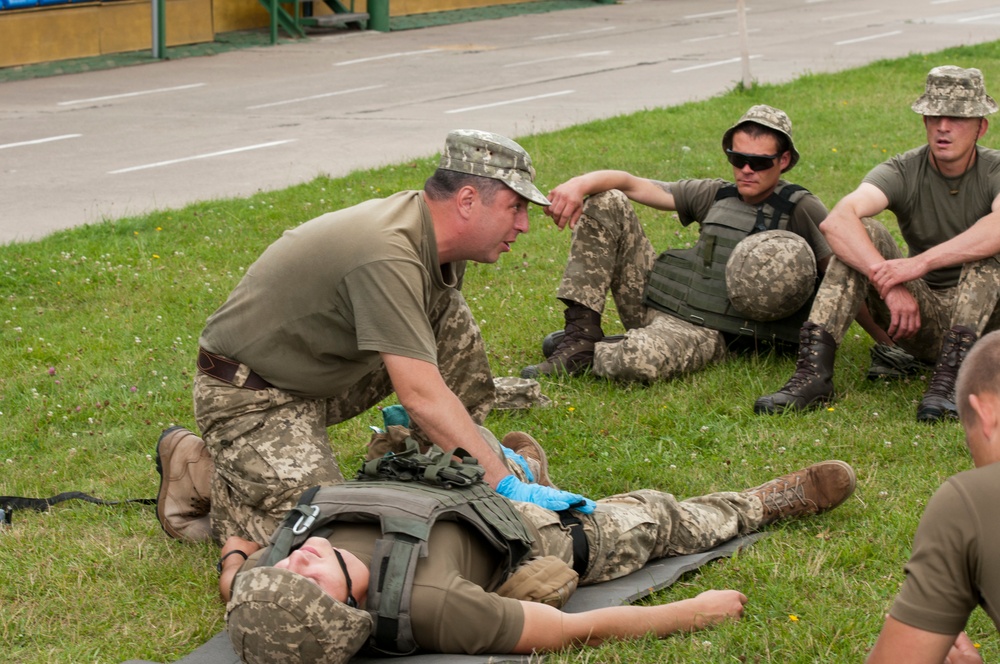 Combat first aid in Ukraine