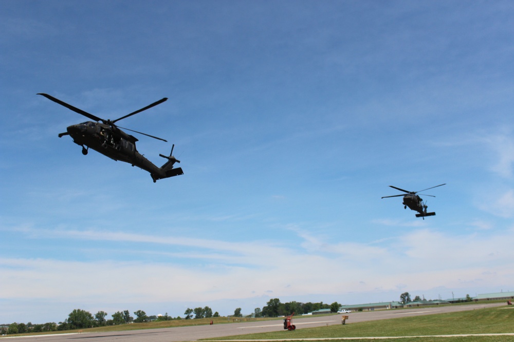 Blackhawks Fly Overhead