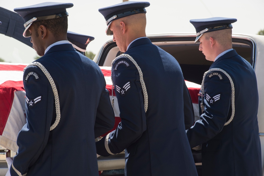 Air Force Honor Guard visits MHAFB