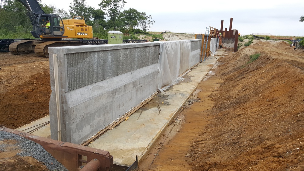 Concrete Wall Under Construction