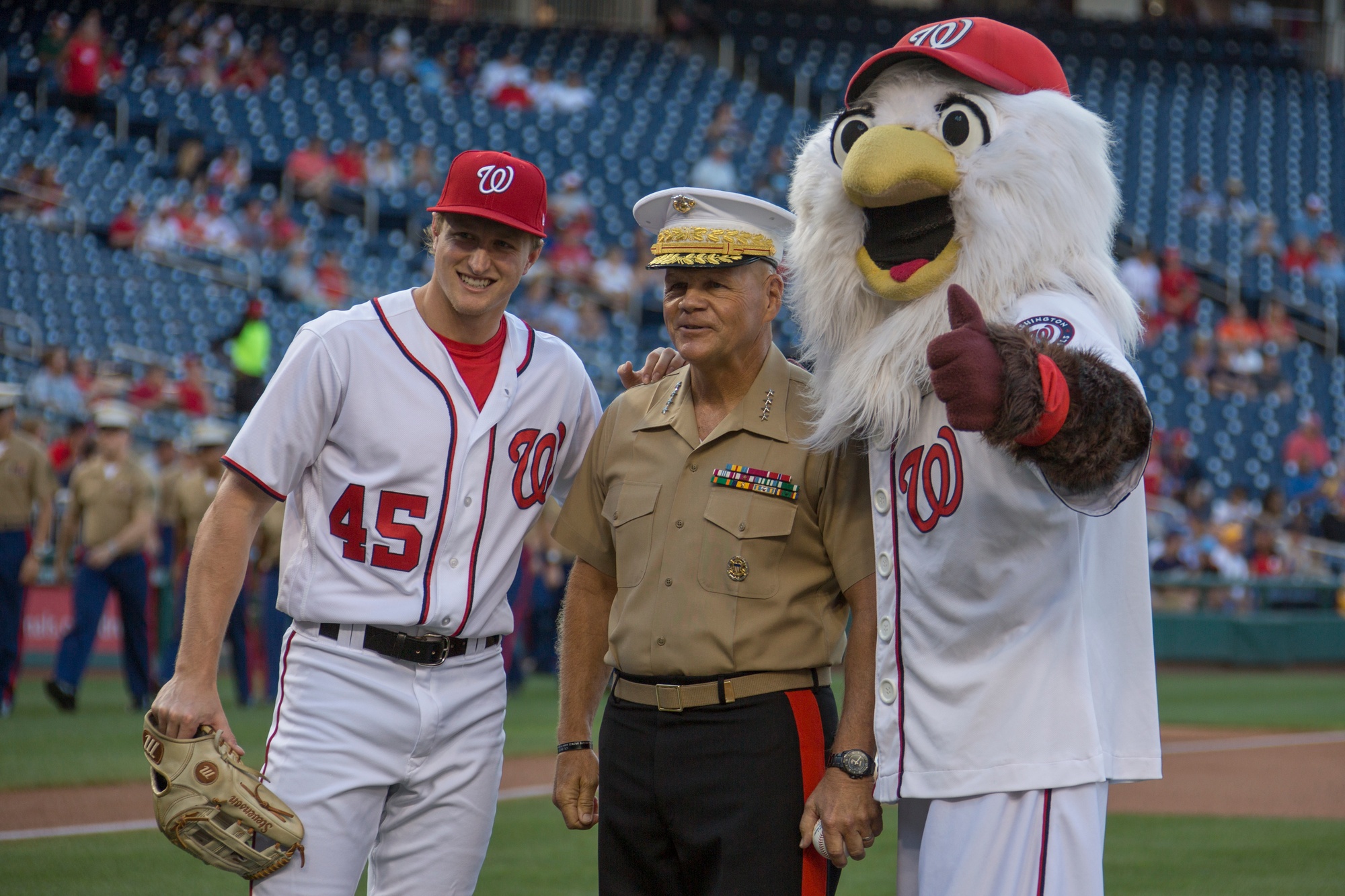 DVIDS - Images - CMC Throws First Pitch at Washington Nationals Game [Image  14 of 16]