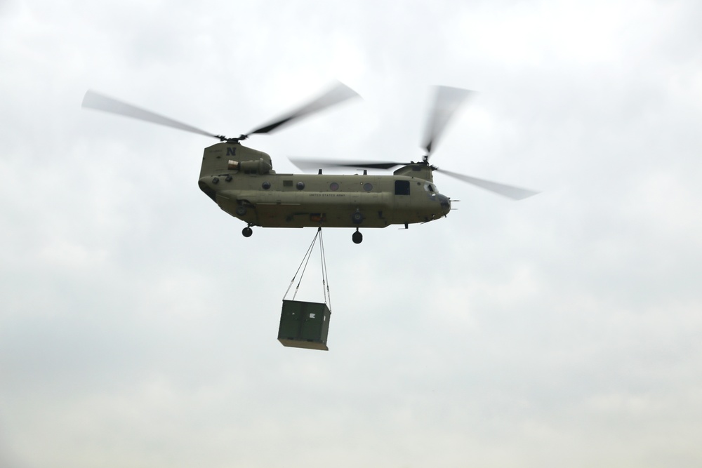 Chinook Ops for Patriot North 2017 Exercise at Fort McCoy