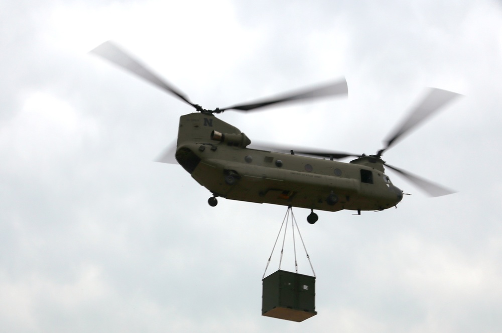 Chinook Ops for Patriot North 2017 Exercise at Fort McCoy