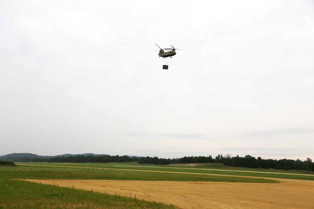 Chinook Ops for Patriot North 2017 Exercise at Fort McCoy