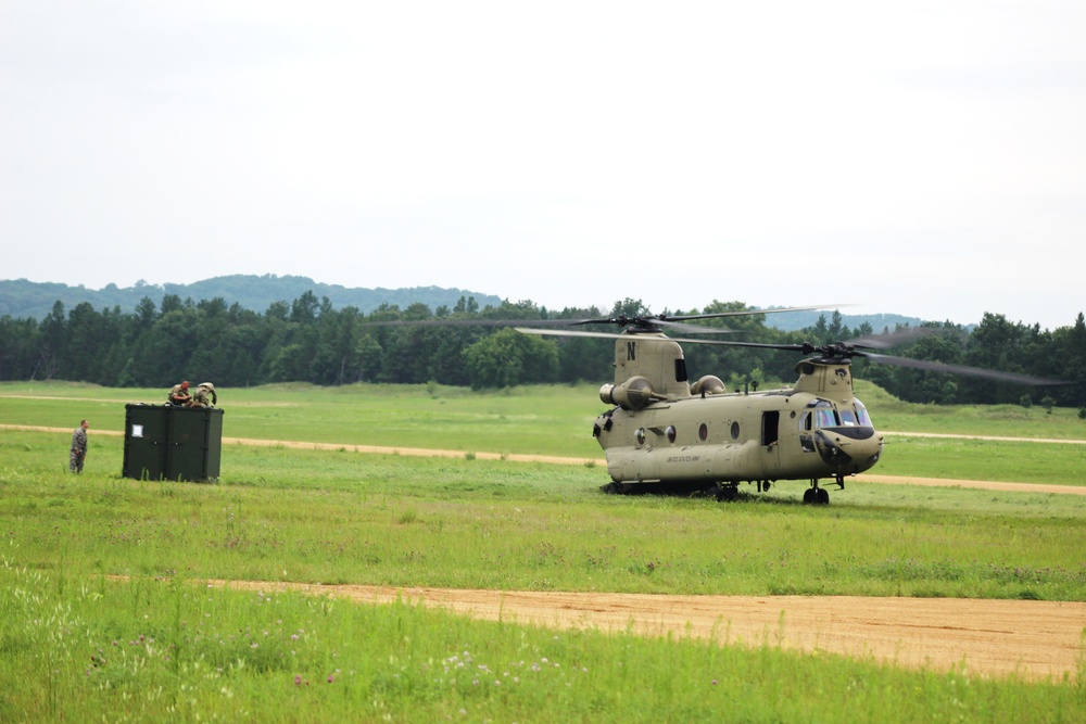 Chinook Ops for Patriot North 2017 Exercise at Fort McCoy