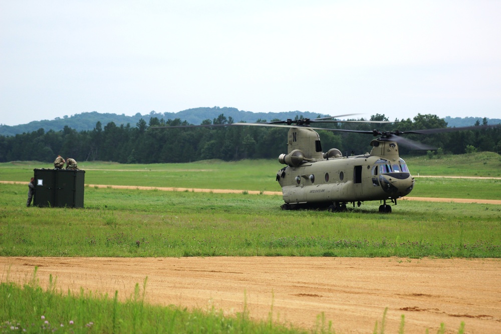 Chinook Ops for Patriot North 2017 Exercise at Fort McCoy