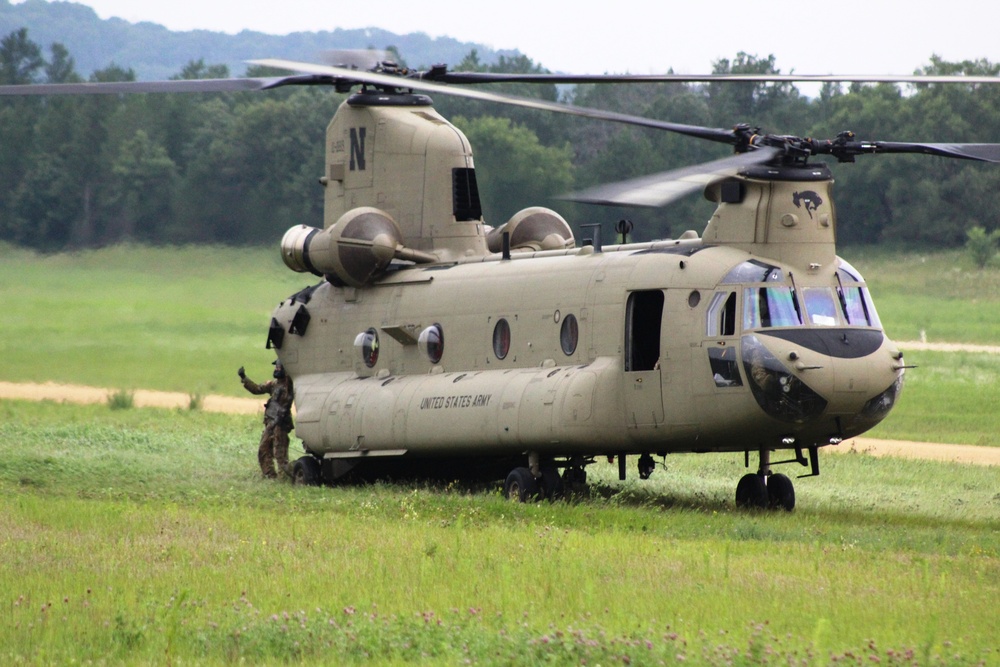 Chinook Ops for Patriot North 2017 Exercise at Fort McCoy