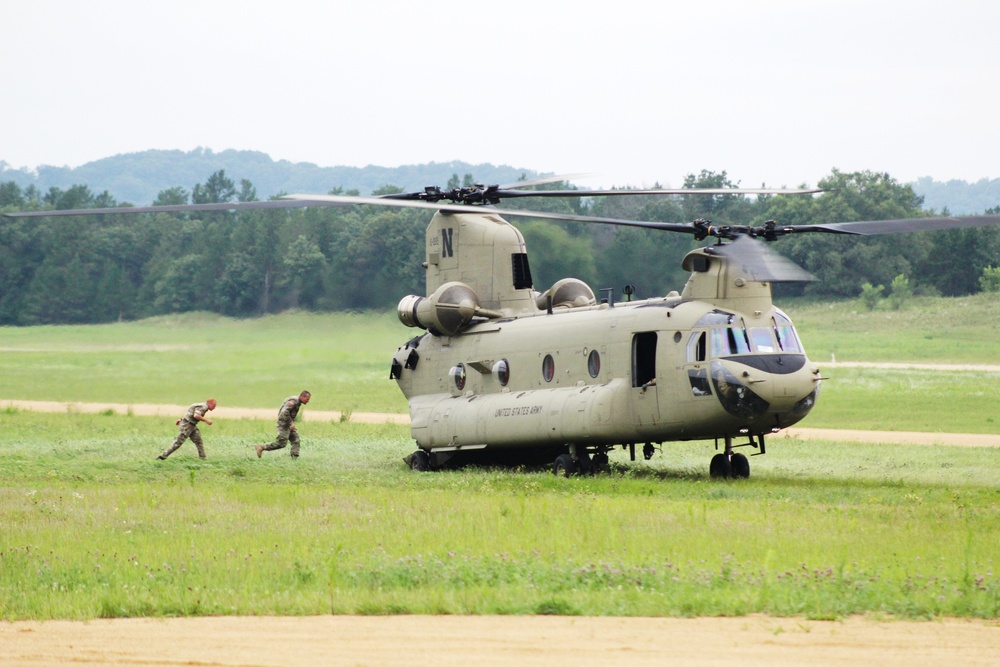 Chinook Ops for Patriot North 2017 Exercise at Fort McCoy