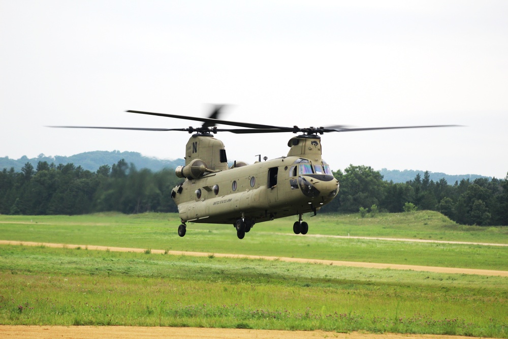 Chinook Ops for Patriot North 2017 Exercise at Fort McCoy