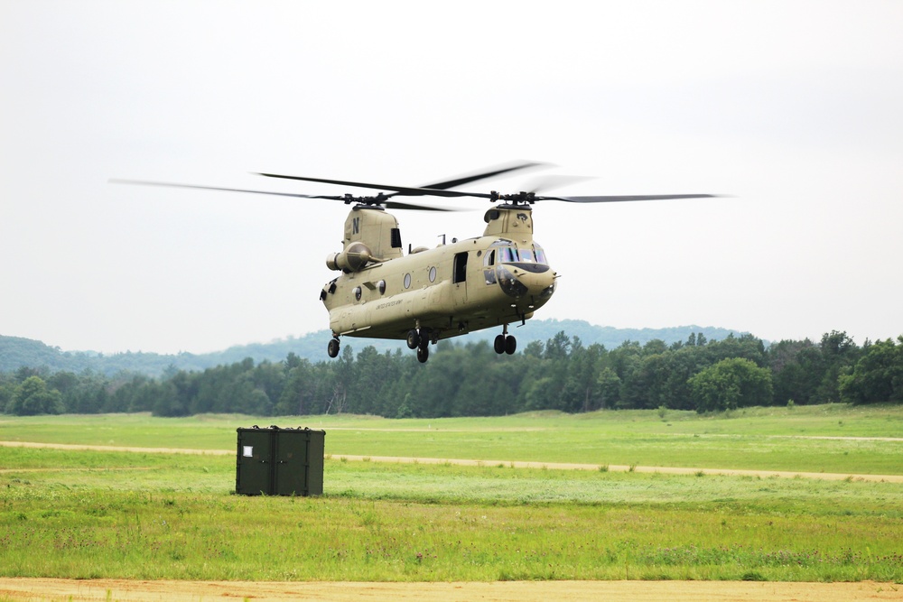 Chinook Ops for Patriot North 2017 Exercise at Fort McCoy