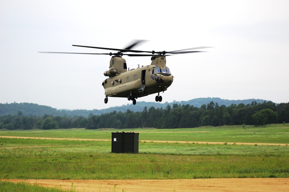 Chinook Ops for Patriot North 2017 Exercise at Fort McCoy